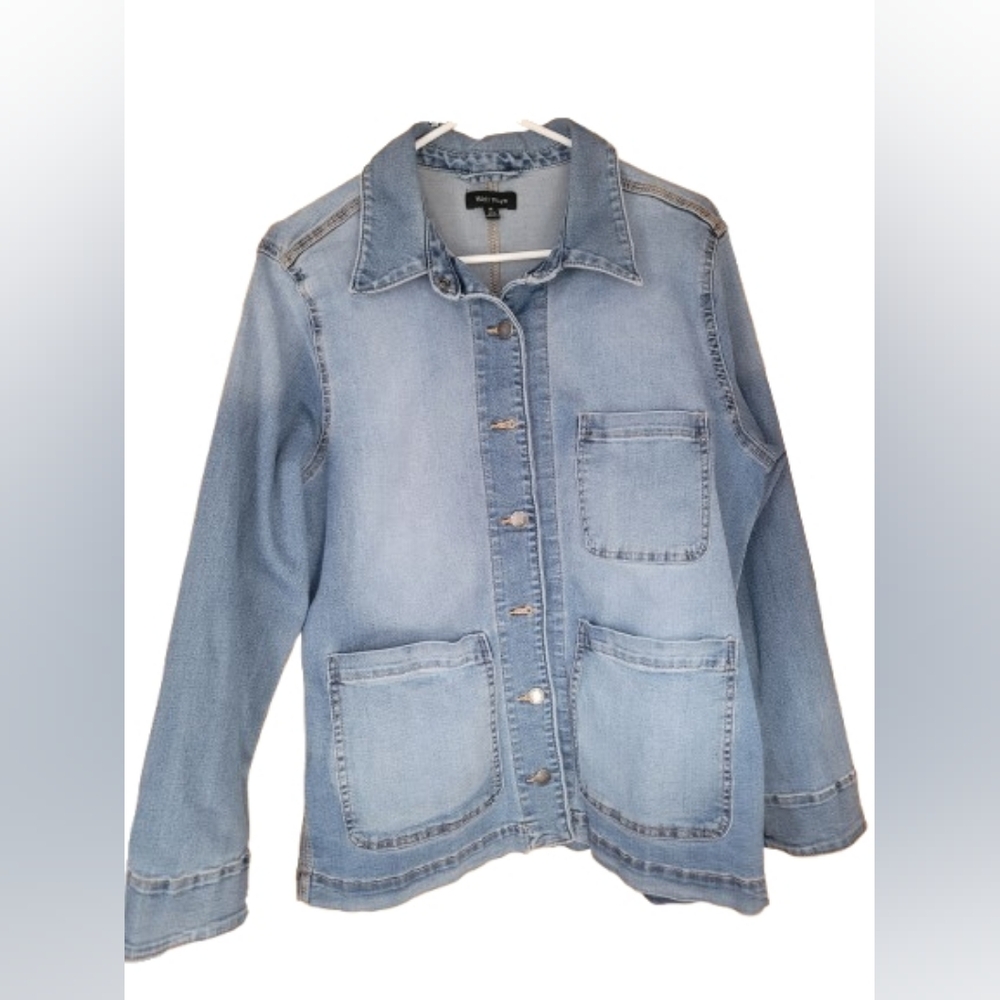 WellWorn Denim Utility Jacket